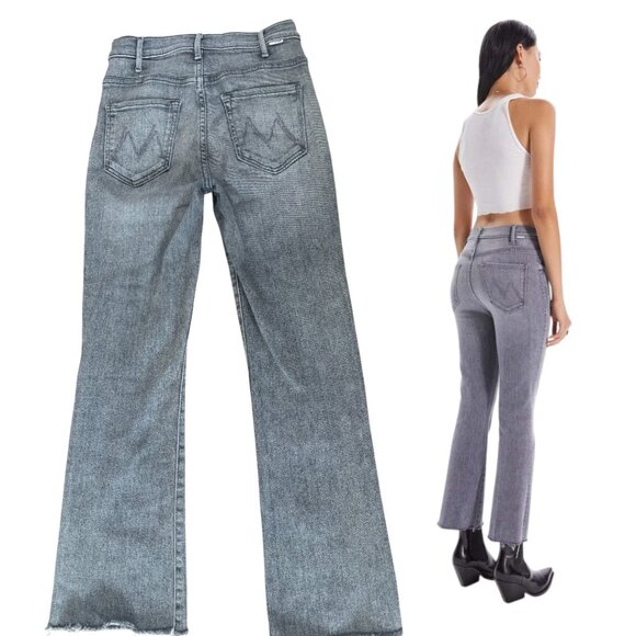 MOTHER HUSTLER ANKLE FRAY STRAIGHT JEANS IN DAYTONA NIGHTS SZ. 26" - Picture 4 of 7